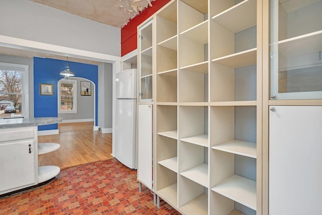 interior space featuring hardwood / wood-style flooring