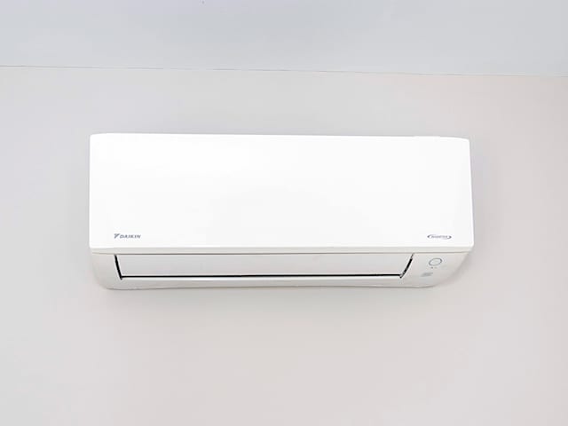 room details with a wall mounted AC