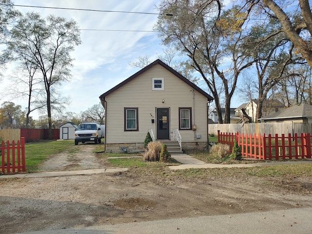 view of bungalow-style home