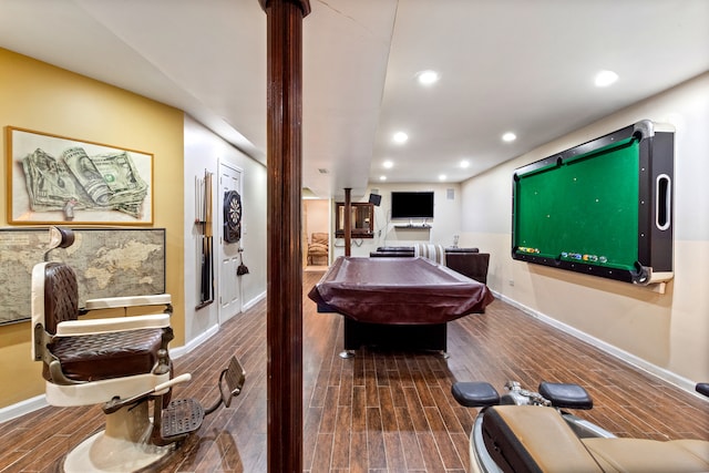 game room featuring pool table