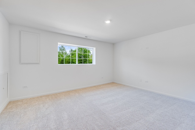 empty room with light carpet