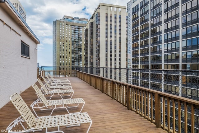 view of wooden terrace