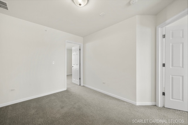 view of carpeted empty room