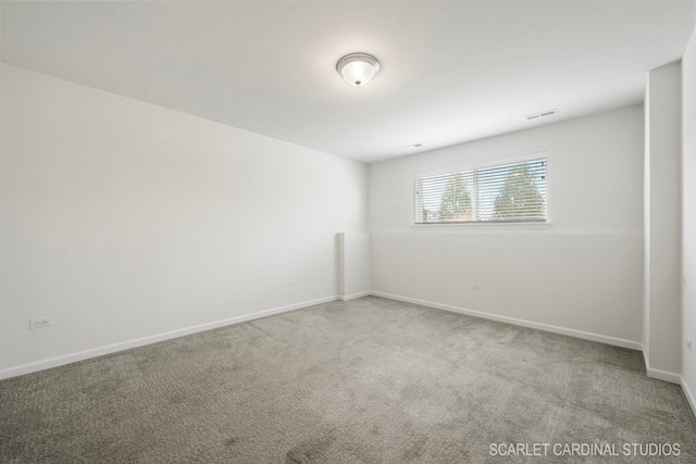 view of carpeted empty room