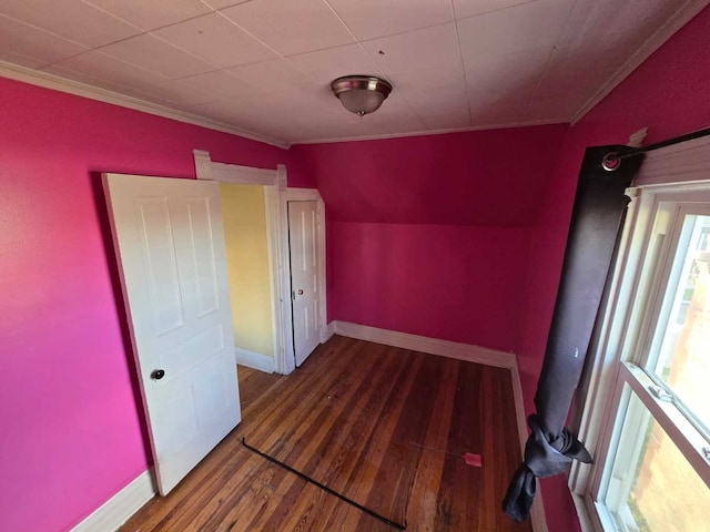 additional living space featuring hardwood / wood-style floors