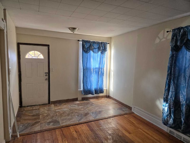 entryway featuring wood-type flooring