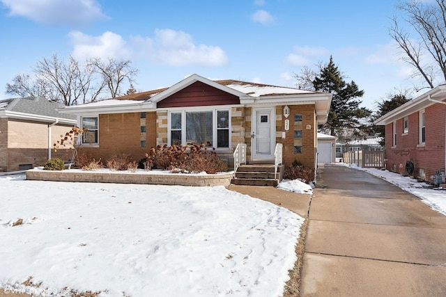 bungalow-style house with a garage