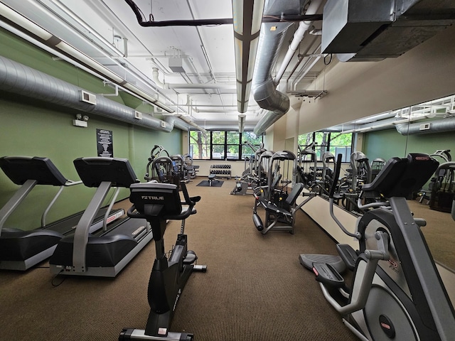 view of workout area