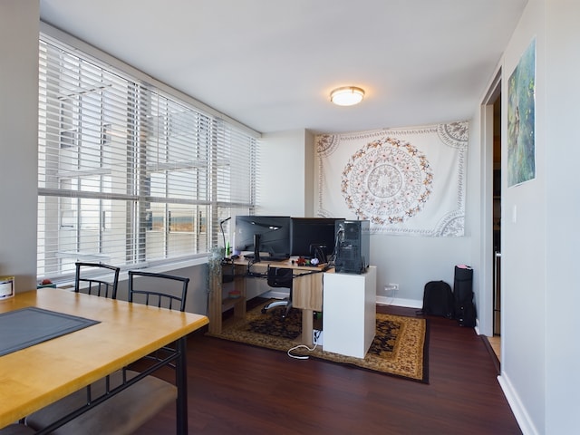 655 W Irving Park Rd Unit 1710, Chicago, IL 60613 - office area with wood finished floors and baseboards
