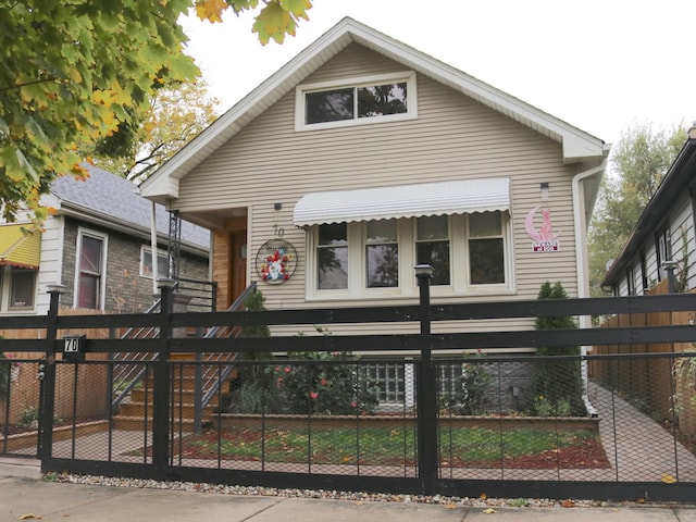 view of front of home