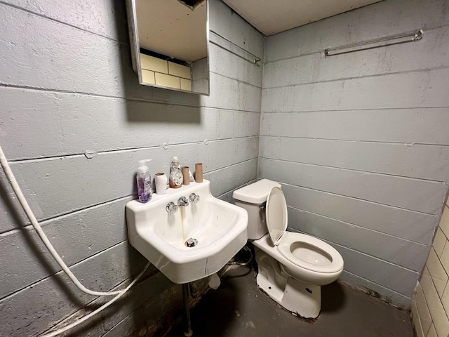 bathroom with toilet and sink