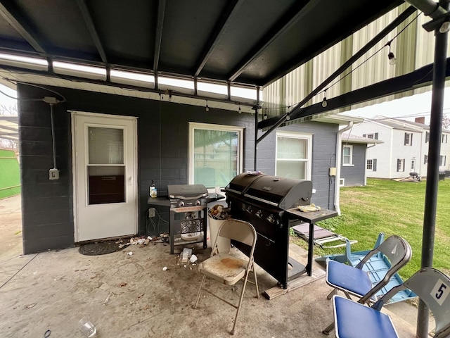 view of patio / terrace featuring grilling area