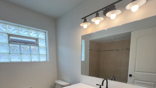 bathroom with toilet and sink