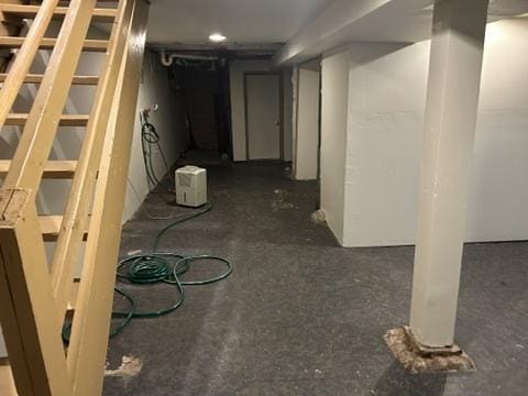 833 Hickory St, Waukegan, IL 60085 - view of finished basement