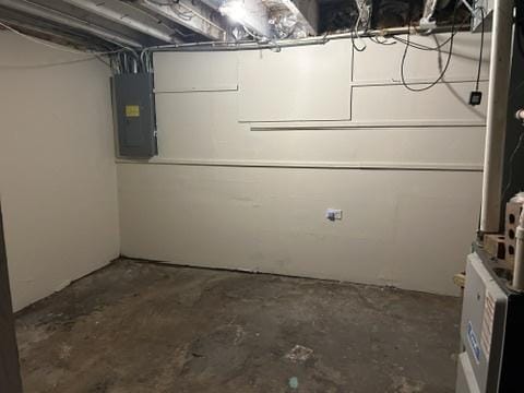 833 Hickory St, Waukegan, IL 60085 - unfinished below grade area with electric panel