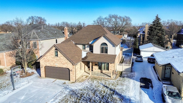 view of front property featuring a porch