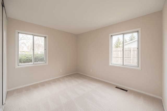 view of carpeted empty room