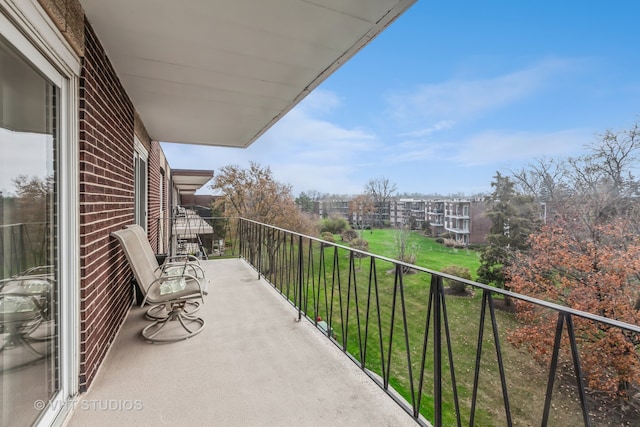 view of balcony