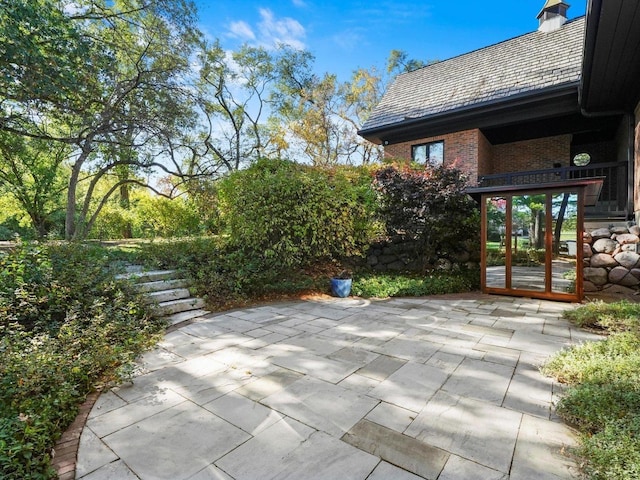 51 Hillburn Ln, North Barrington, IL 60010 - view of patio / terrace featuring stairs