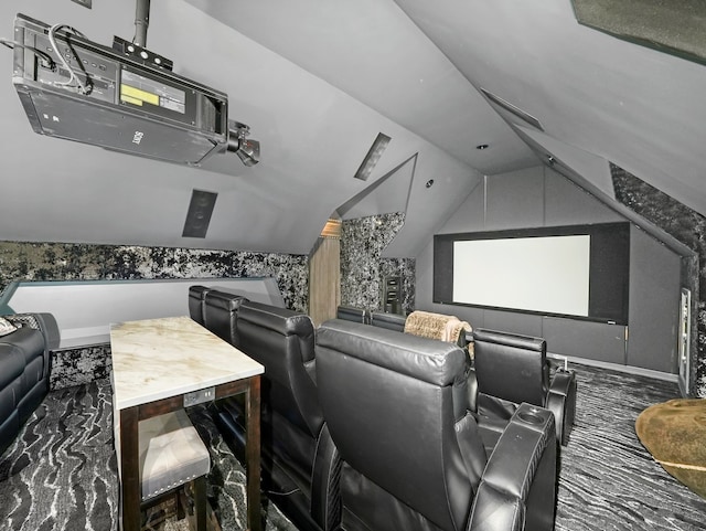 51 Hillburn Ln, North Barrington, IL 60010 - cinema room featuring lofted ceiling
