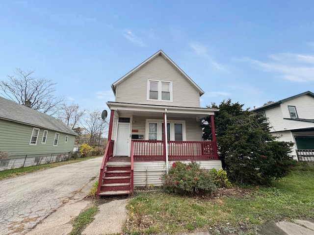 bungalow with a porch