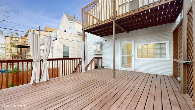 view of wooden terrace