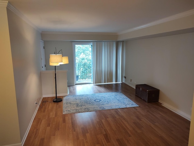129 W Brandon Ct Unit 33, Palatine, IL 60067 - unfurnished room featuring crown molding and wood finished floors
