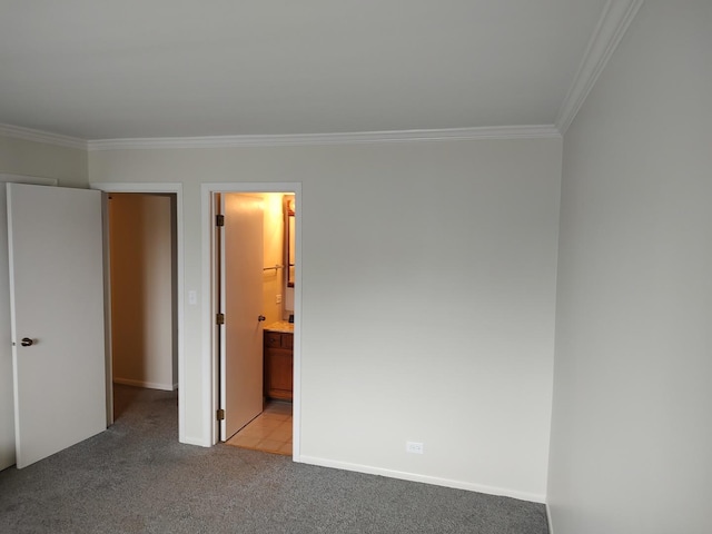 129 W Brandon Ct Unit 33, Palatine, IL 60067 - unfurnished bedroom featuring ornamental molding and light colored carpet
