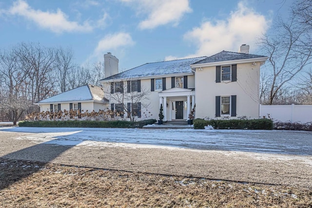 view of colonial inspired home