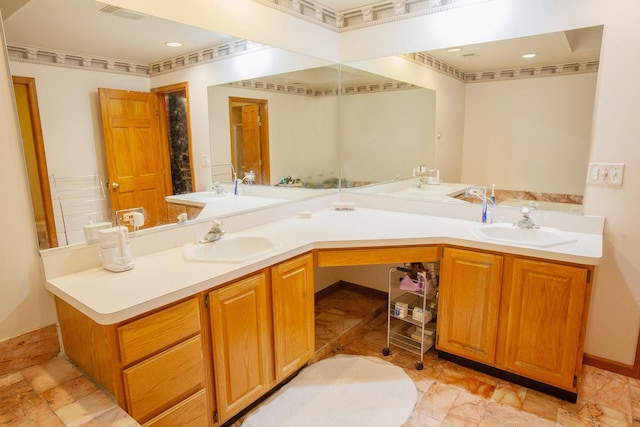 bathroom with vanity