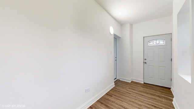 entrance foyer featuring hardwood / wood-style floors