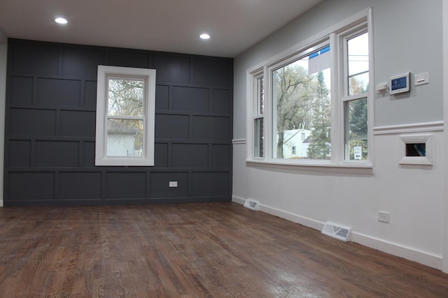 unfurnished living room with light hardwood / wood-style floors