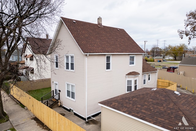 view of back of property