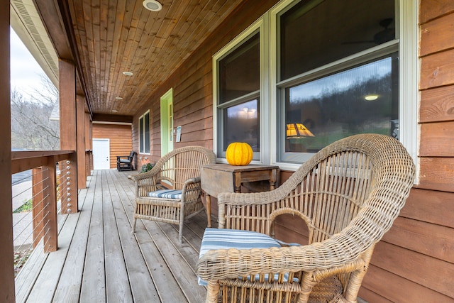 view of wooden terrace