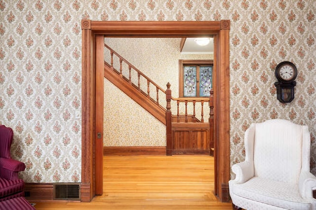 interior space with wood-type flooring