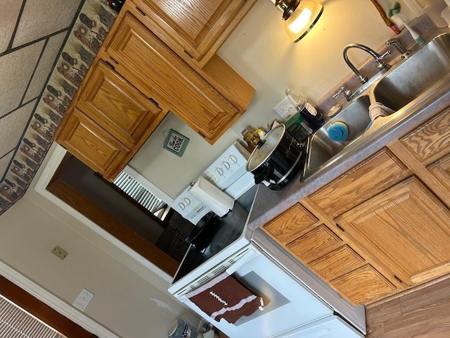 kitchen with wood-type flooring