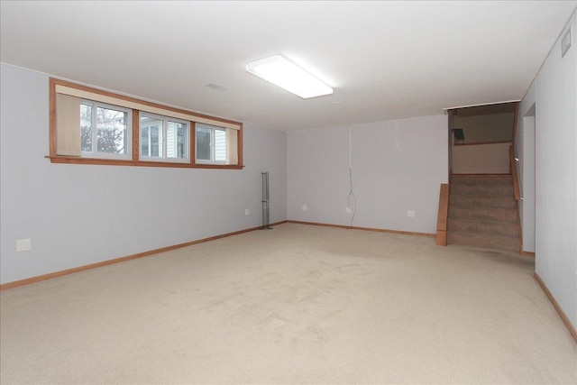 view of carpeted empty room