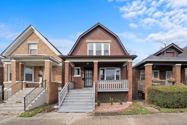 bungalow with covered porch