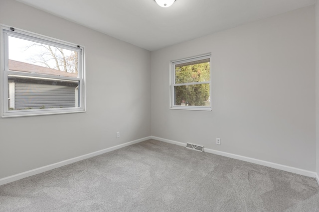 spare room with carpet floors and a healthy amount of sunlight