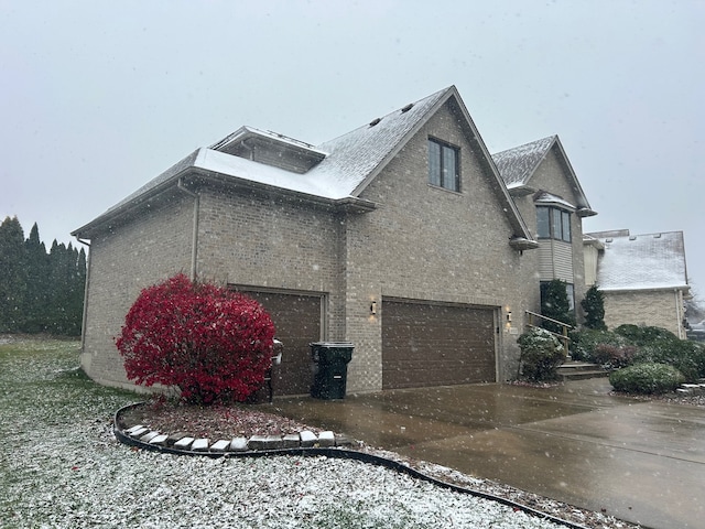 view of home's exterior featuring a garage