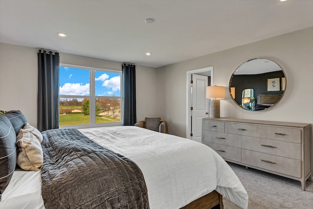 bedroom featuring carpet flooring