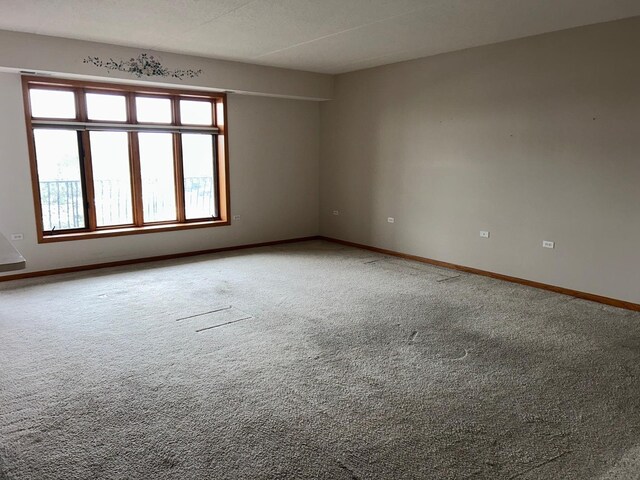 empty room featuring carpet flooring