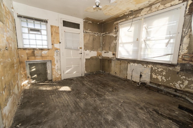 7351 S Indiana Ave, Chicago, IL 60619 - spare room with hardwood / wood-style floors and a fireplace
