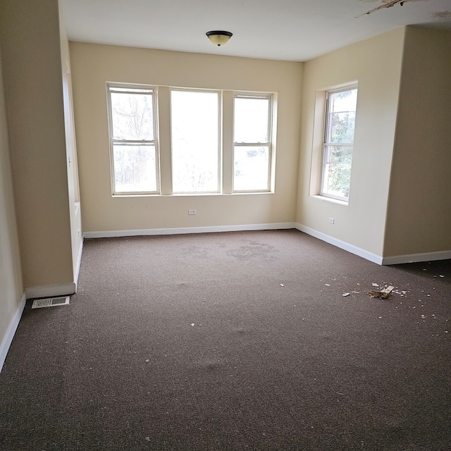 view of carpeted empty room