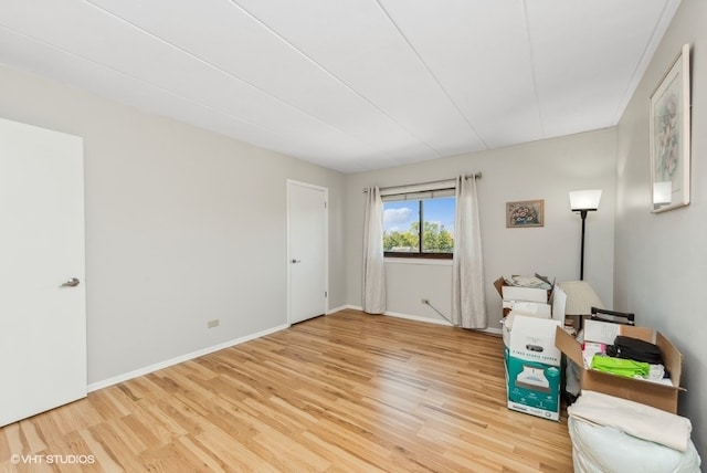 interior space featuring light wood-type flooring