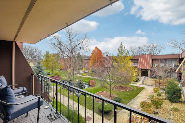 view of balcony