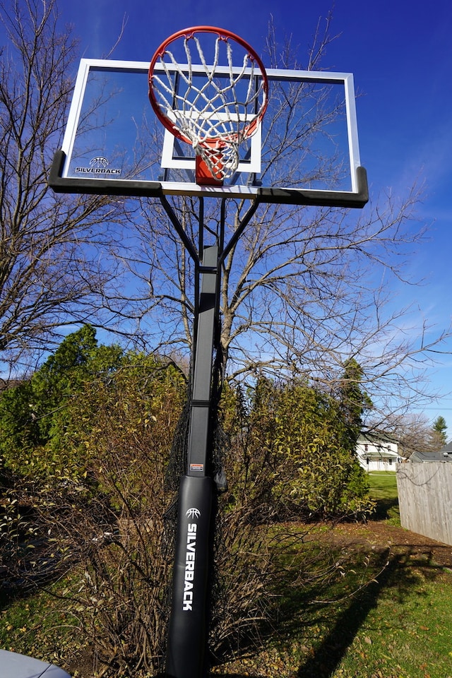 view of sport court