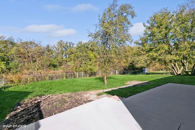 view of yard featuring a patio