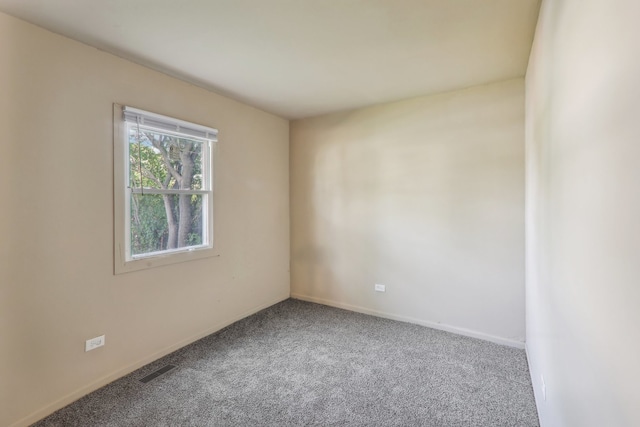 view of carpeted empty room