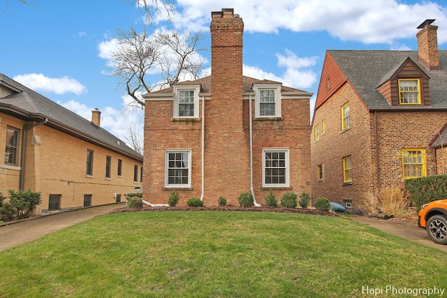 exterior space with a lawn